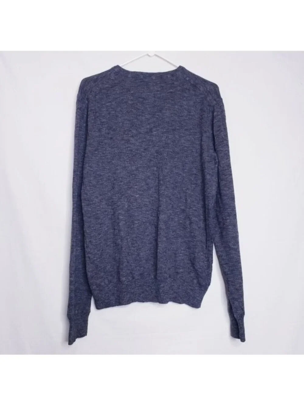 American Eagle Gray Lightweight V-Neck Pullover Cotton Sweater Men's Size Medium